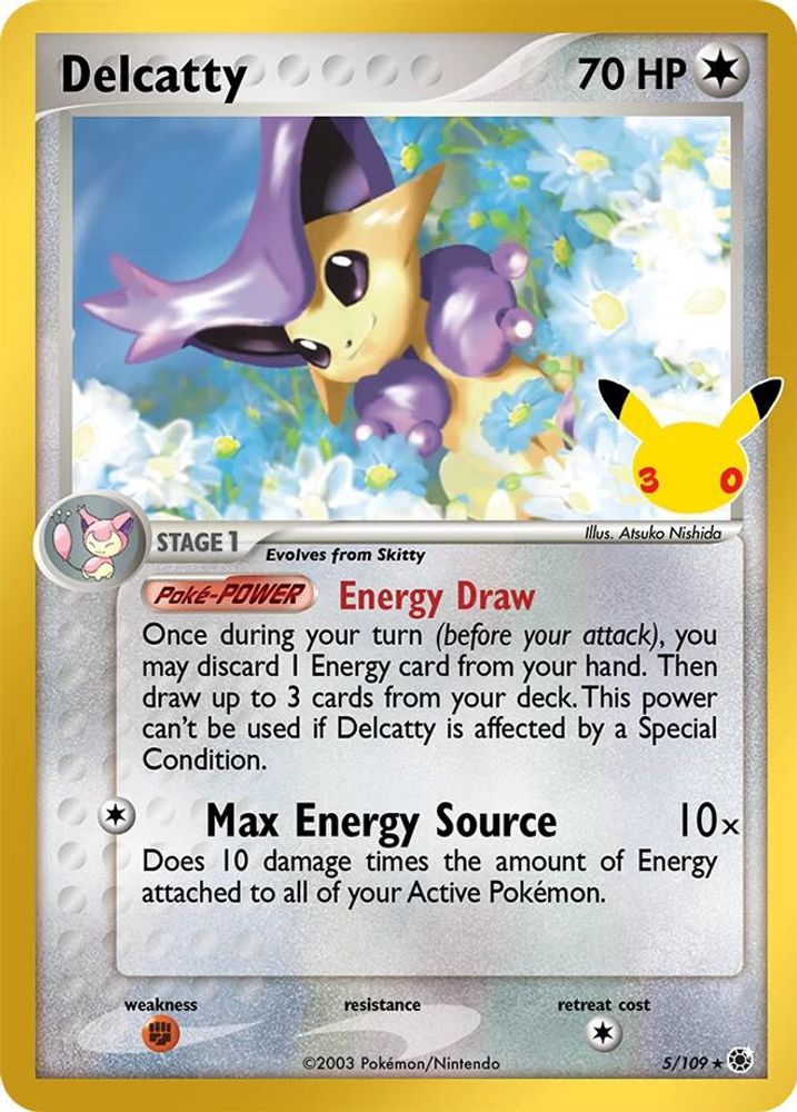 Delcatty 5/109 ME: 30th Celebration Classic Collection Holo NM/M