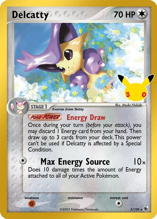 Delcatty 5/109 ME: 30th Celebration Classic Collection Holo NM/M
