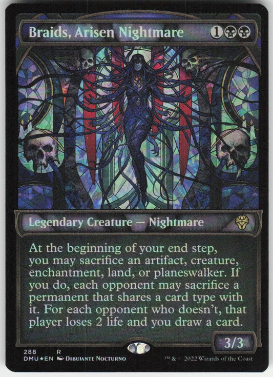 Braids, Arisen Nightmare (Showcase) R Dominaria United 288 NM