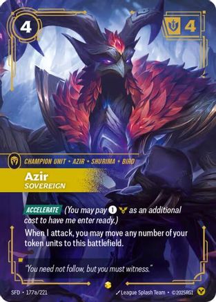 Azir 177a/221 Showcase Spiritforged NM/M