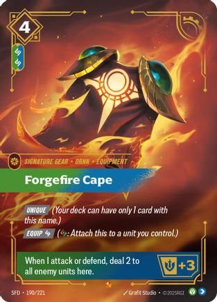 Forgefire Cape 190/221 Epic Spiritforged NM/M