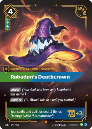 Rabadon's Deathcrown 191/221 Epic Spiritforged NM/M