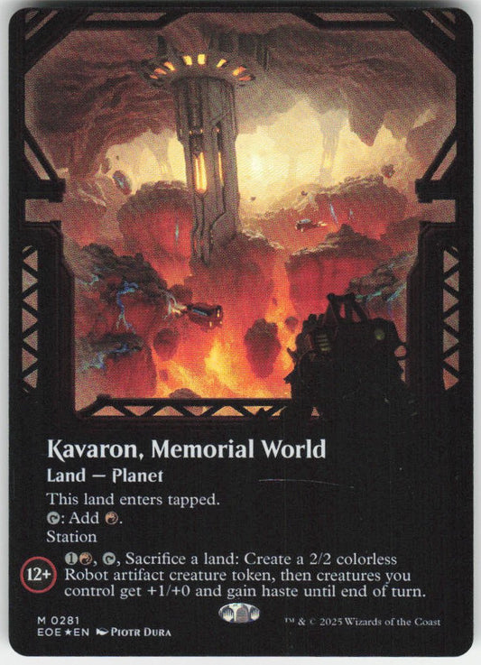 Kavaron, Memorial World (Borderless Foil) M Edge of Eternities 281 NM