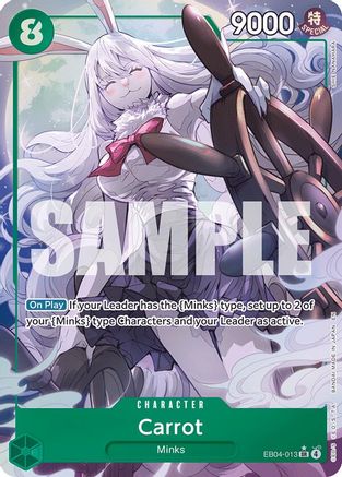Carrot (Alternate Art) EB04-013 Super Rare The Azure Sea's Seven NM/M