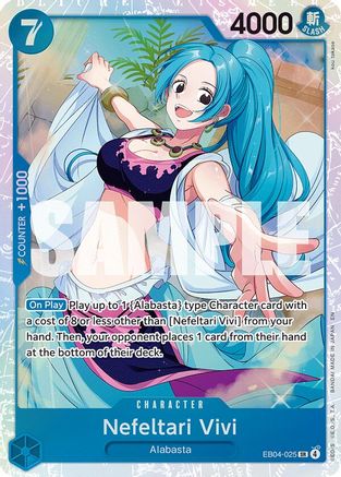 Nefeltari Vivi EB04-025 Super Rare The Azure Sea's Seven NM/M