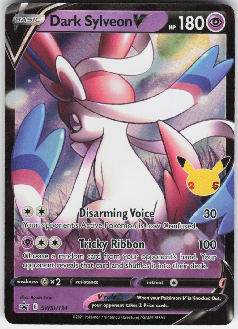 Dark Sylveon V - Promo SWSH: Sword & Shield Promo Cards SWSH134 NM