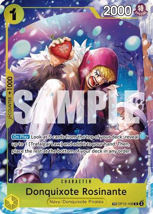 Donquixote Rosinante OP12-108 Treasure Rare The Azure Sea's Seven NM/M