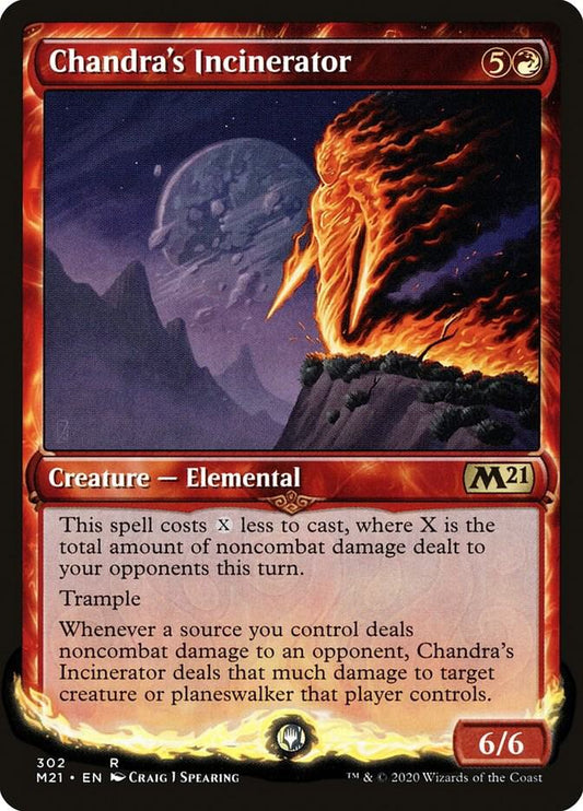 Chandra's Incinerator (Showcase) 302 Rare Core Set 2021 NM/M
