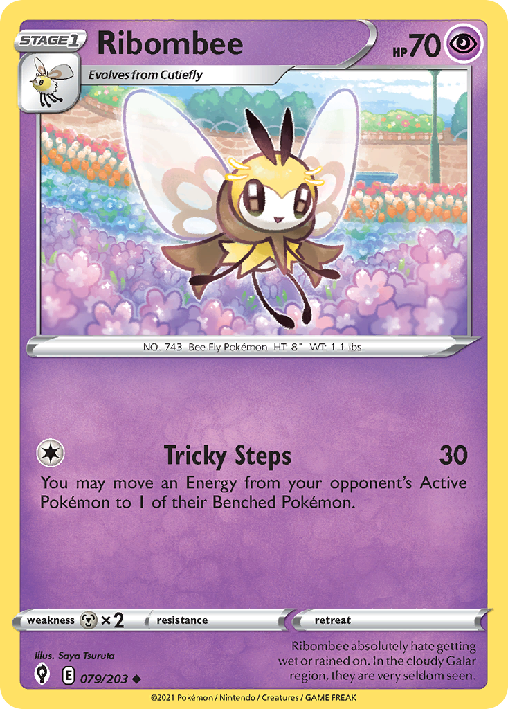 Ribombee 079/203 Uncommon Reverse Holo Evolving Skies NM/LP