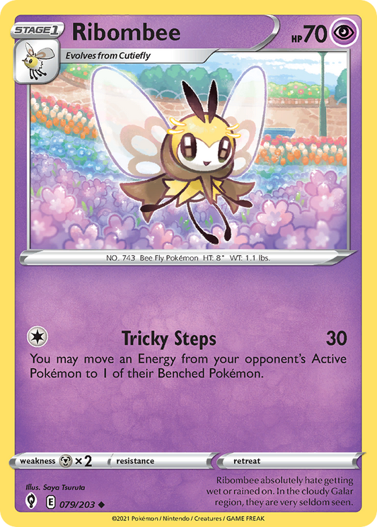 Ribombee 079/203 Uncommon Reverse Holo Evolving Skies NM/LP