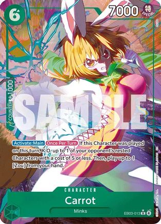 Carrot (Alternate Art) EB03-013 Extra Booster: One Piece Heroines Edition NM/M