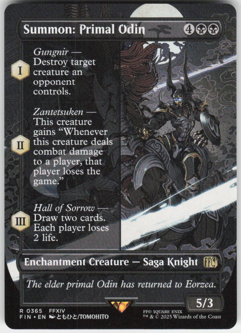 Summon: Primal Odin (Borderless) R FINAL FANTASY 365 NM