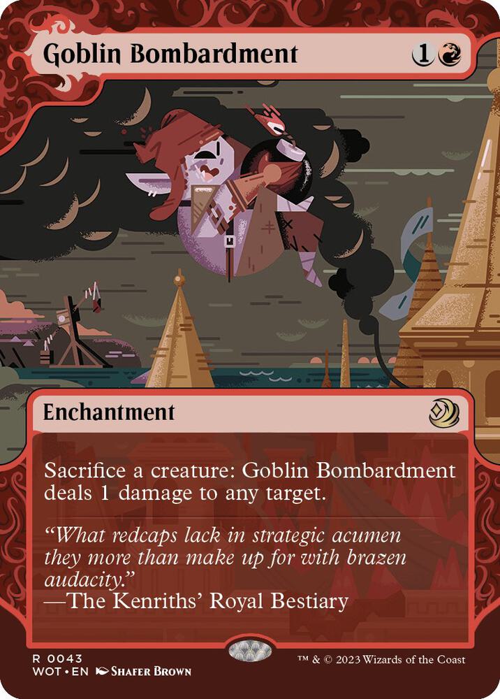 Goblin Bombardment 43 Rare Wilds of Eldraine: Enchanting Tales NM/M