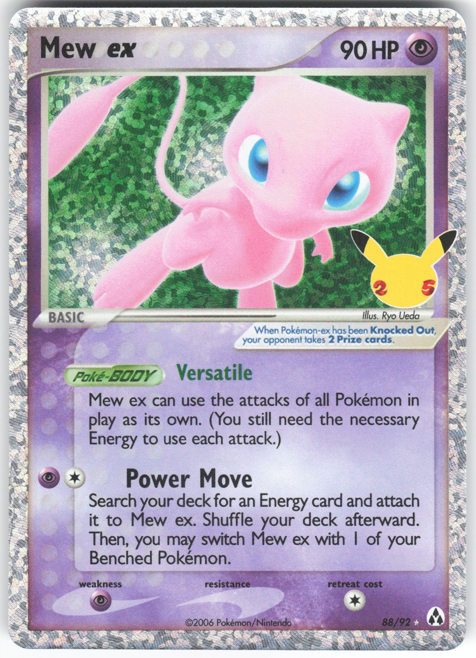Mew ex Classic Collection Celebrations: Classic Collection 88/92 NM
