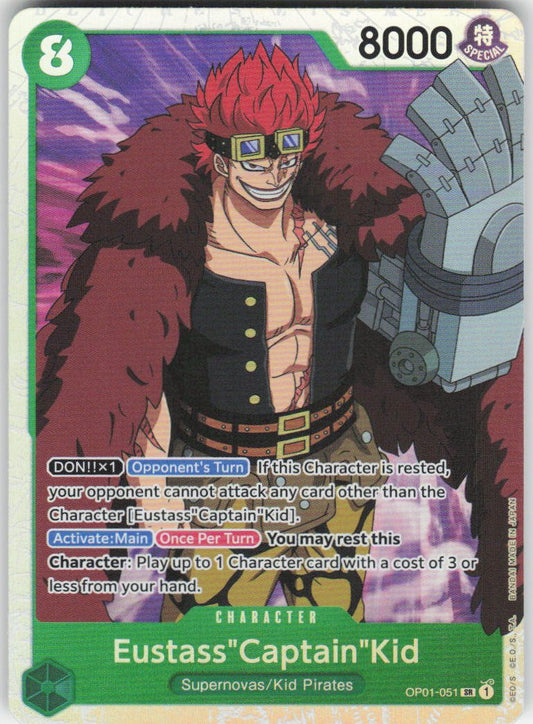 Eustass"Captain"Kid SR Romance Dawn OP01-051 NM