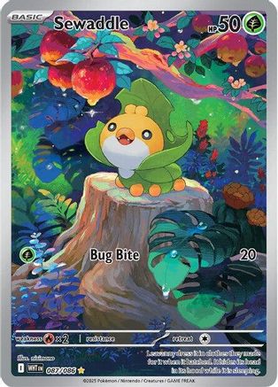 Sewaddle 087/086 Illustration Rare White Flare NM/M