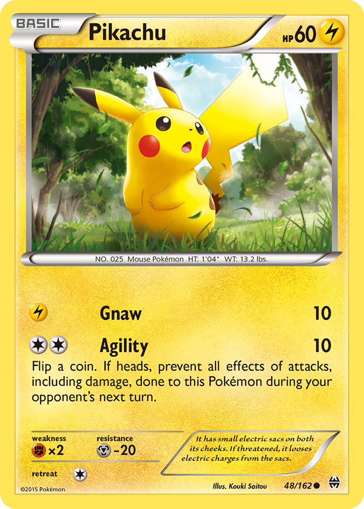 Pikachu 48/162 Common BREAKthrough NM/M