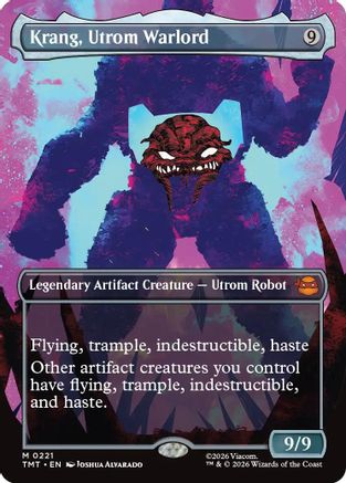 Krang, Utrom Warlord (Borderless) 0221 Mythic Teenage Mutant Ninja Turtles NM/M