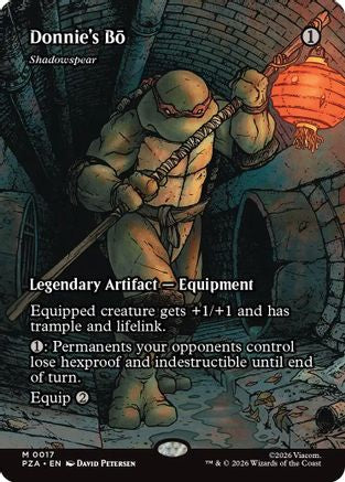 Donnie's Bo - Shadowspear (Borderless) 17 Teenage Mutant Ninja Turtles NM/M