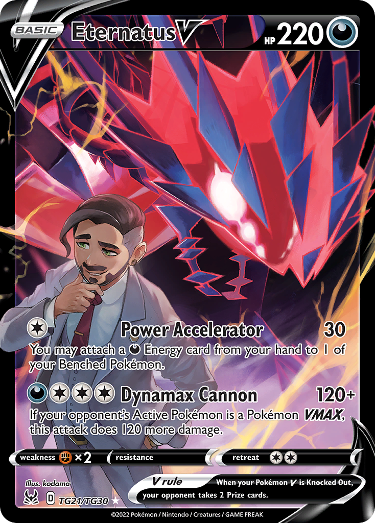 Eternatus V TG21/TG30 V Rare Lost Origin Trainer Gallery Holo NM/M