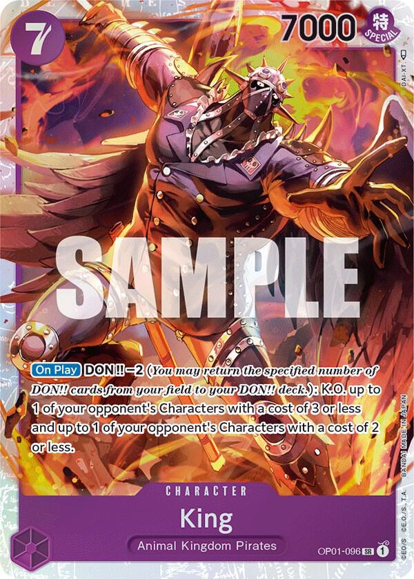 King (096) OP01-096 Super Rare Romance Dawn NM/M