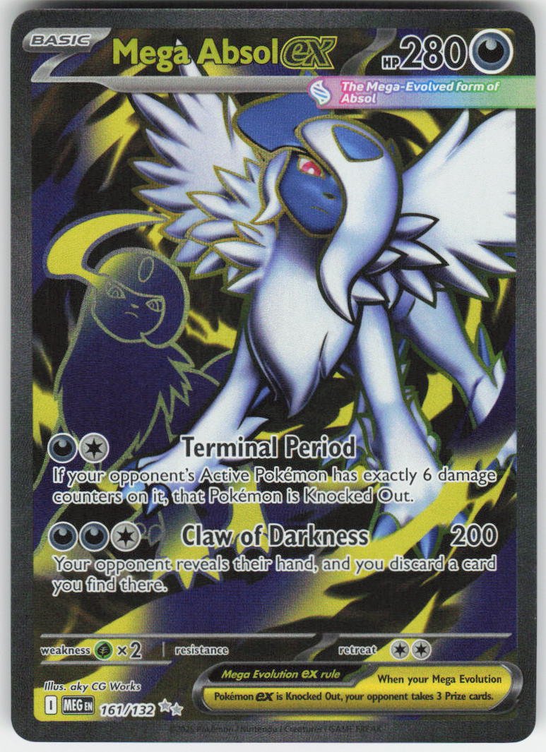 Mega Absol ex - Ultra Rare ME01: Mega Evolution 161/132 NM