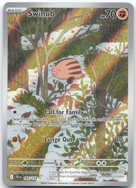 Swinub - Illustration Rare SV09: Journey Together 165/159 NM