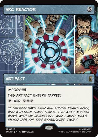Arc Reactor (Borderless) 310 Rare Marvel Super Heroes NM/M