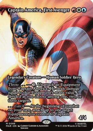 Captain America, First Avenger (Borderless) 88 Marvel Universe Eternal-Legal NM/M
