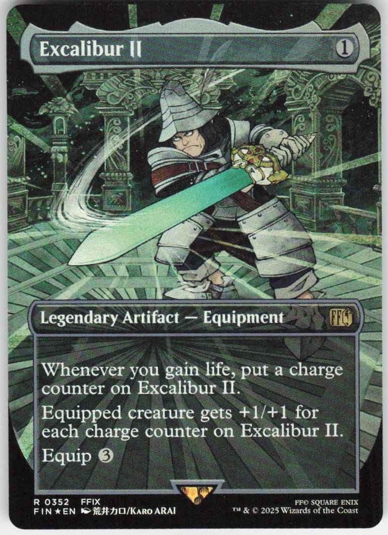 Excalibur II (Borderless Foil) R FINAL FANTASY 352 NM