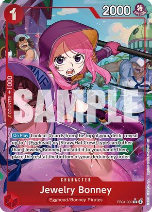 Jewelry Bonney (Alternate Art) EB04-002 Rare Adventure on Kami's Island NM/M