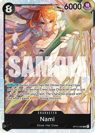 Nami OP15-086 Super Rare Adventure on Kami's Island NM/M