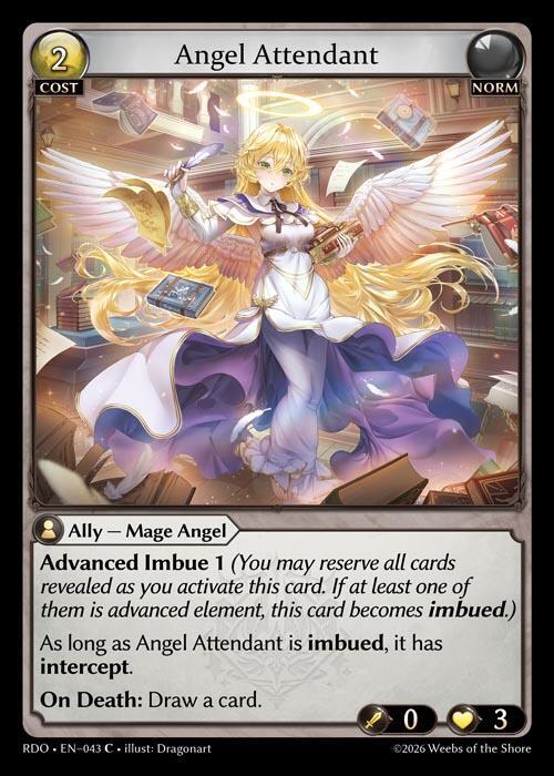 Angel Attendant 043 Common Radiant Origins NM