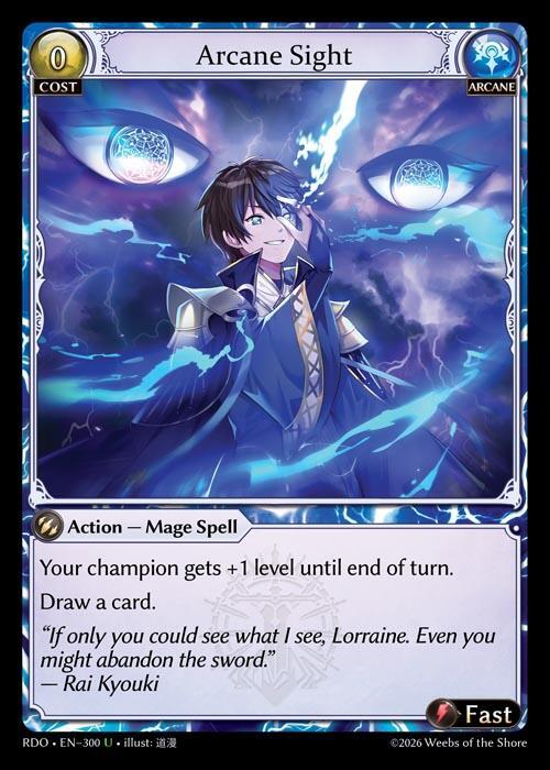 Arcane Sight 300 Uncommon Radiant Origins NM