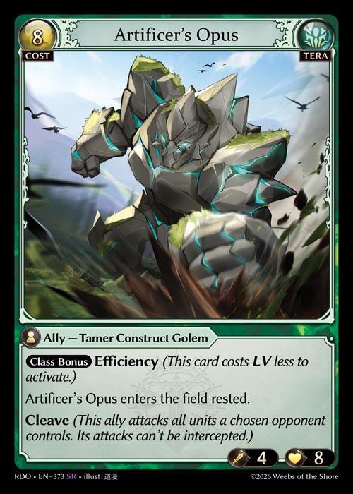 Artificer's Opus 373 Super Rare Radiant Origins NM