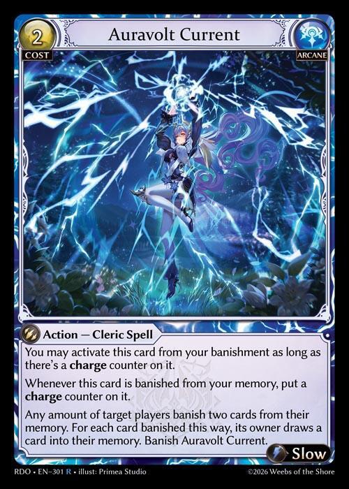 Auravolt Current 301 Rare Radiant Origins NM