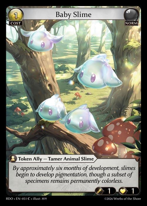 Baby Slime 051 Common Radiant Origins NM