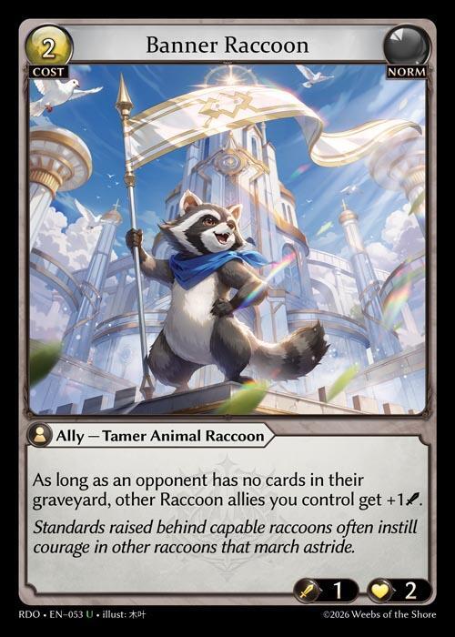Banner Raccoon 053 Uncommon Radiant Origins NM