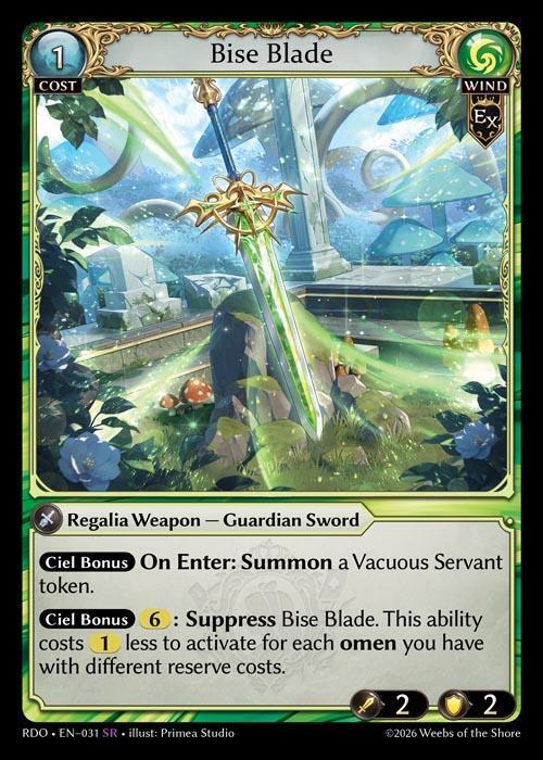Bise Blade 031 Super Rare Radiant Origins NM