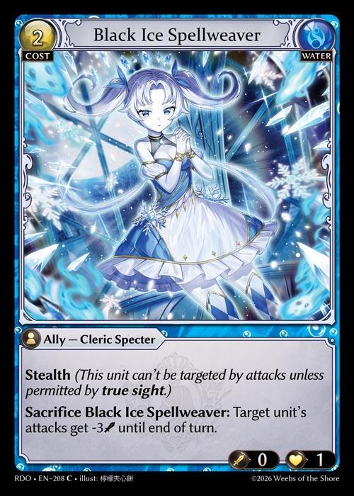 Black Ice Spellweaver 208 Common Radiant Origins NM