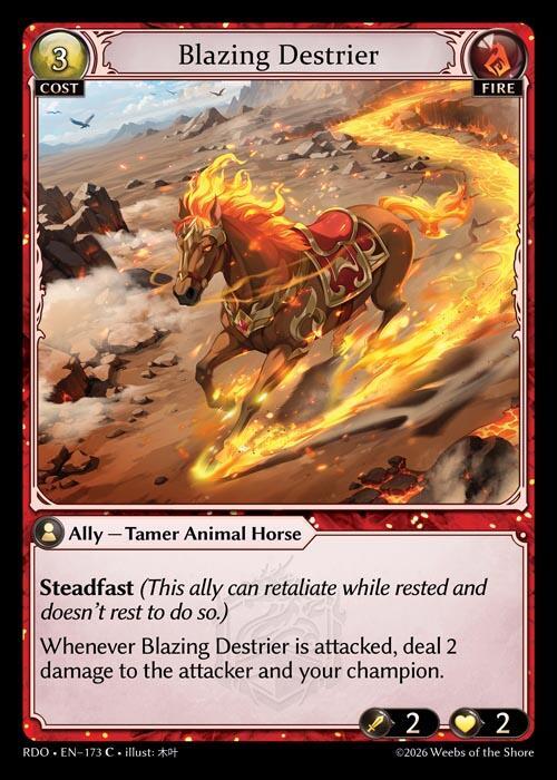 Blazing Destrier 173 Common Radiant Origins NM