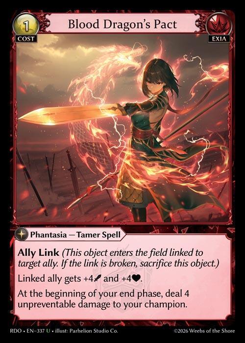 Blood Dragon's Pact 337 Uncommon Radiant Origins NM
