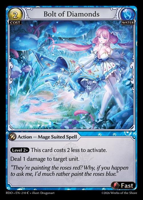 Bolt of Diamonds 210 Common Radiant Origins NM