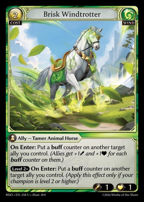 Brisk Windtrotter 258 Uncommon Radiant Origins NM