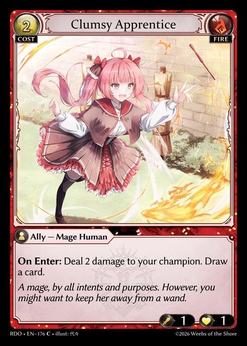 Clumsy Apprentice 176 Common Radiant Origins NM
