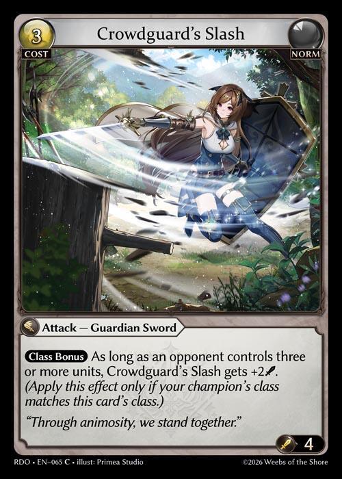 Crowdguard's Slash 065 Common Radiant Origins NM