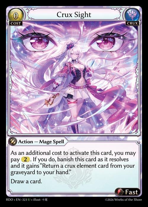 Crux Sight 323 Uncommon Radiant Origins NM