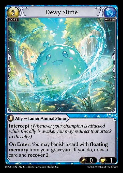 Dewy Slime 212 Common Radiant Origins NM