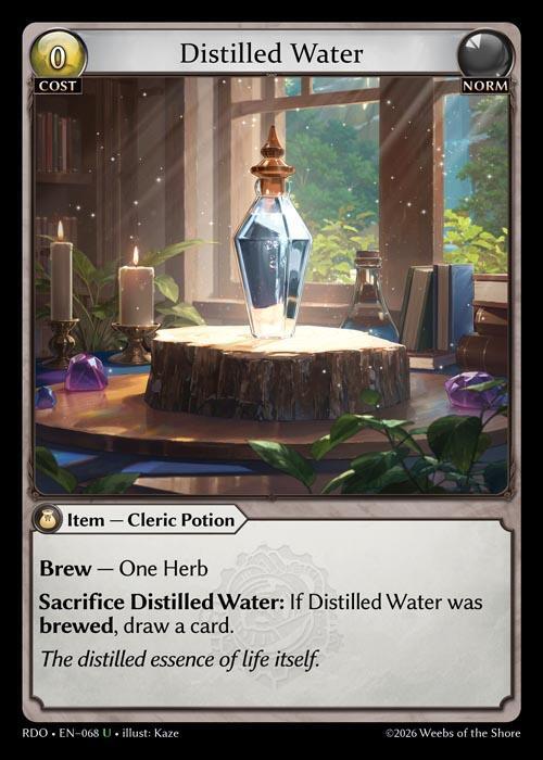 Distilled Water 068 Uncommon Radiant Origins NM