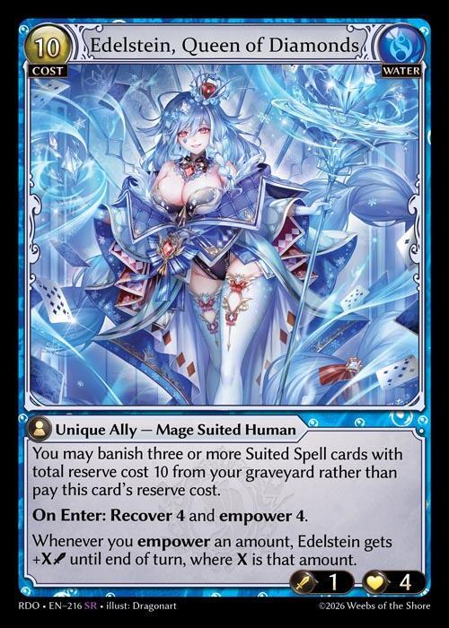 Edelstein, Queen of Diamonds 216 Super Rare Radiant Origins NM